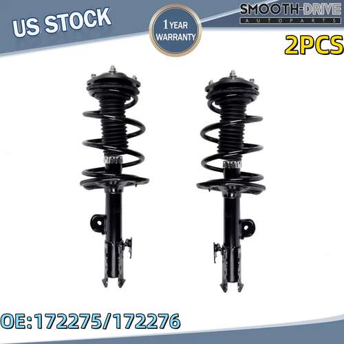 KAC Pair Front Complete Strut & Spring Assemblies For 2007-2012 Nissan Altima - Direct Replacement