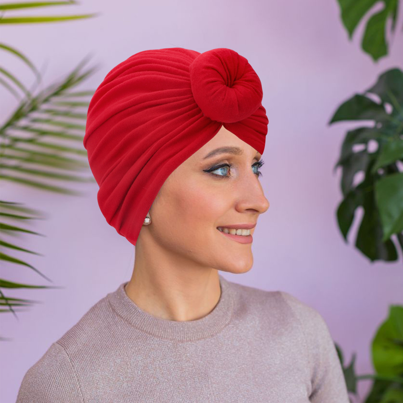 6 pieces african pattern headwrap pre tied bonnet turban - Temu display picture 2