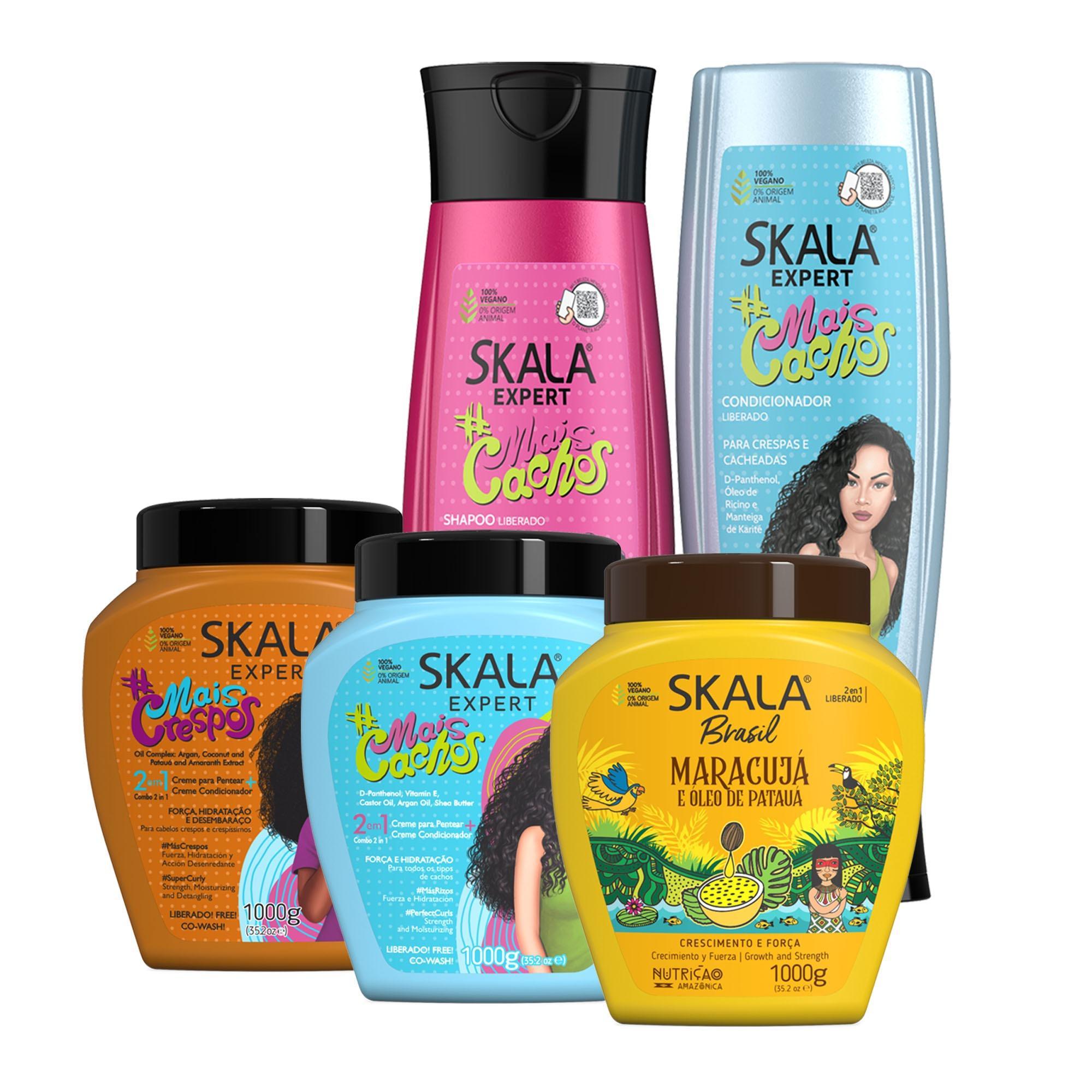   hair care 5-piece kit: mais  ,   & mais crespos   (1000g each) + shampoo & conditioner (250ml each) haircare detalhes 1
