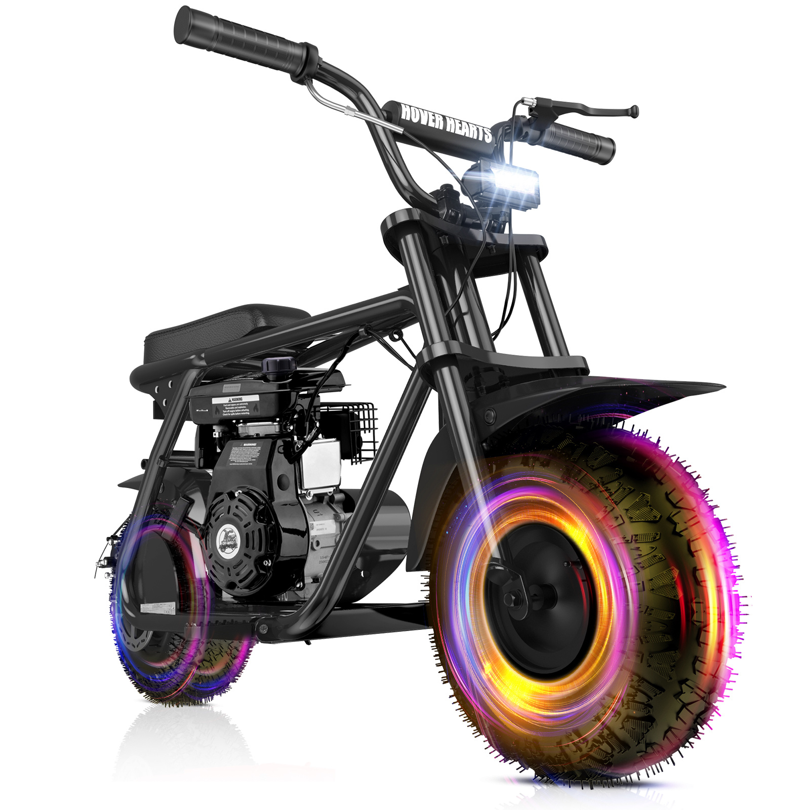 99cc 4-stroke Adult Mini Bike For Explorers, Gasoline-powered Mini Off-road Bike MotocrossUtility Motorcycle,with LED Headlight, Up to34.5KM/H, Max 200LBS,Offroad Vehicle, Adventure Seekers, Motorcycle Lovers - Image 9