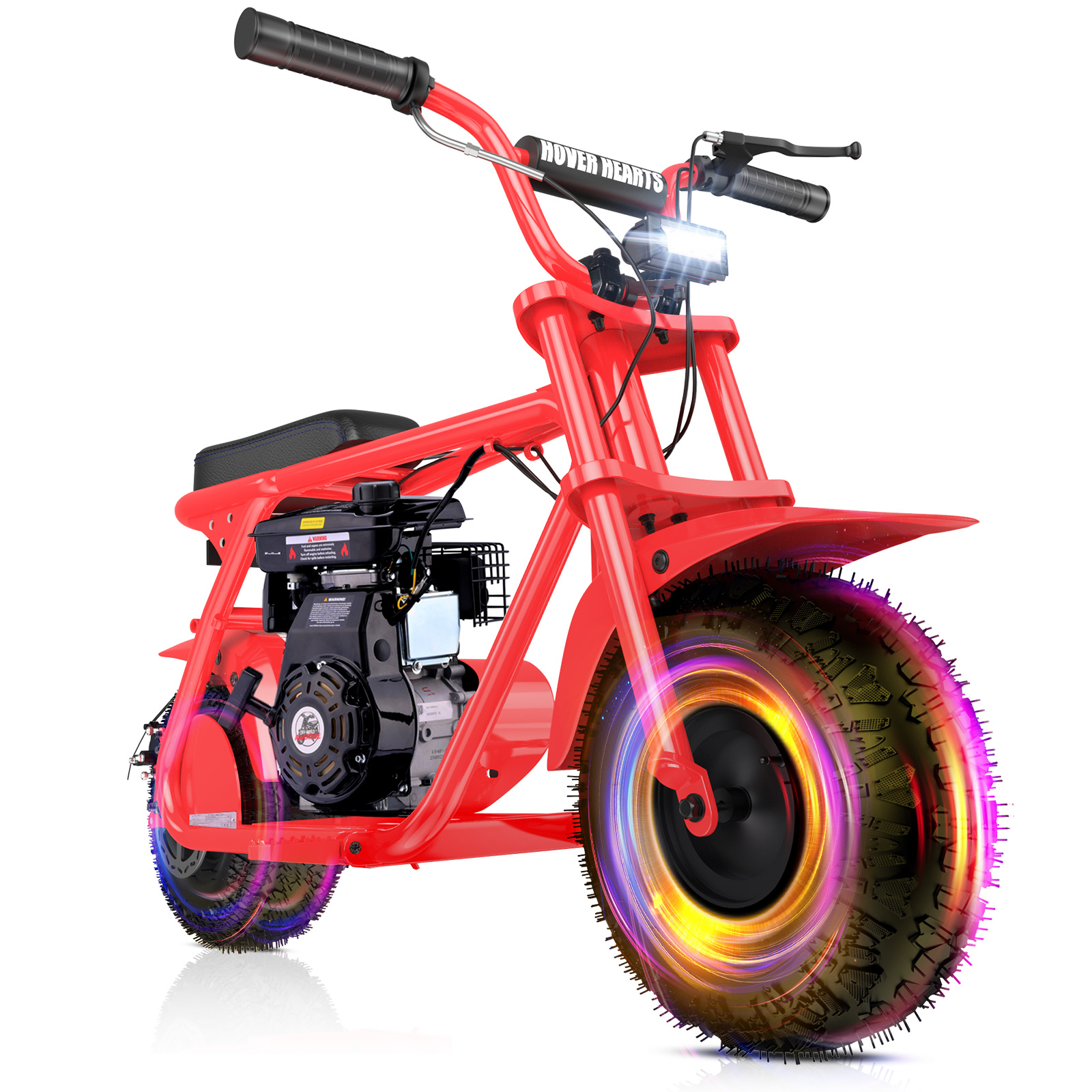 99cc 4-stroke Adult Mini Bike For Explorers, Gasoline-powered Mini Off-road Bike MotocrossUtility Motorcycle,with LED Headlight, Up to34.5KM/H, Max 200LBS,Offroad Vehicle, Adventure Seekers, Motorcycle Lovers - Image 6