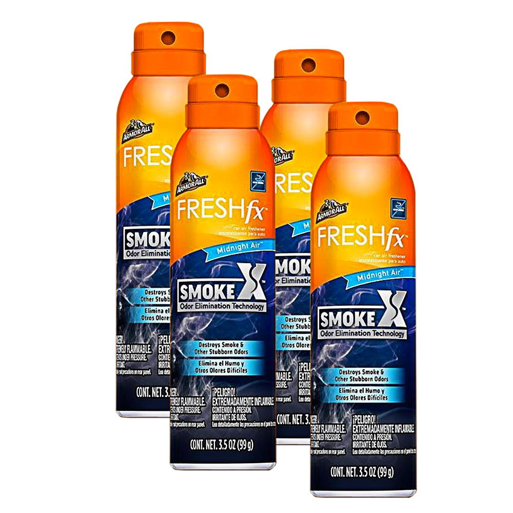 TEMU Armor All Smoke-x 3.5oz Spray Car Air Freshener, Eliminator, , 4 Packs