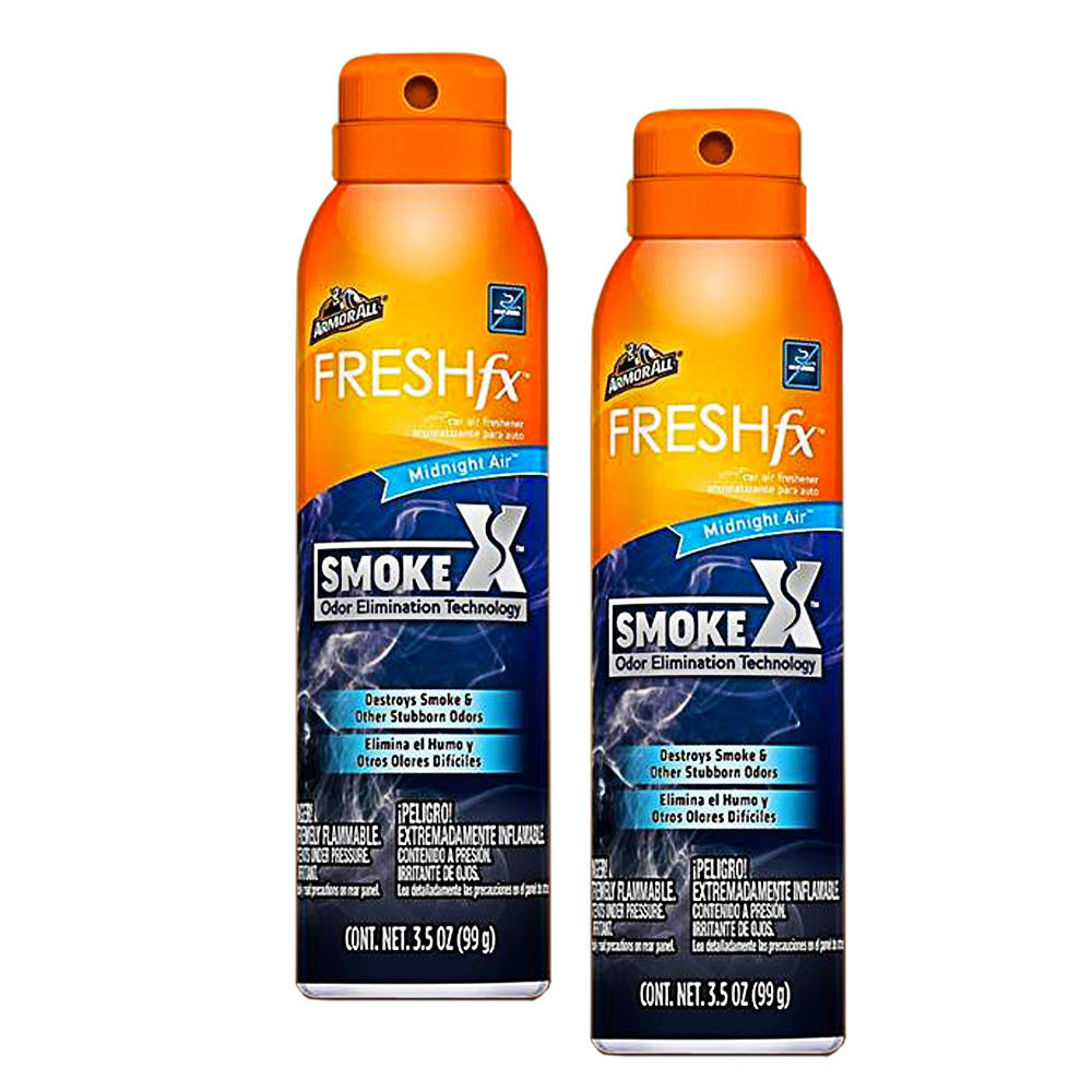 TEMU Armor All Smoke-x 3.5oz Spray Car Air Freshener, Eliminator, , 2 Packs