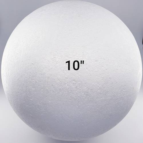 10 inch foam ball for diy crafts large polystyrene sphere for party decorations holiday projects school activities and art projects