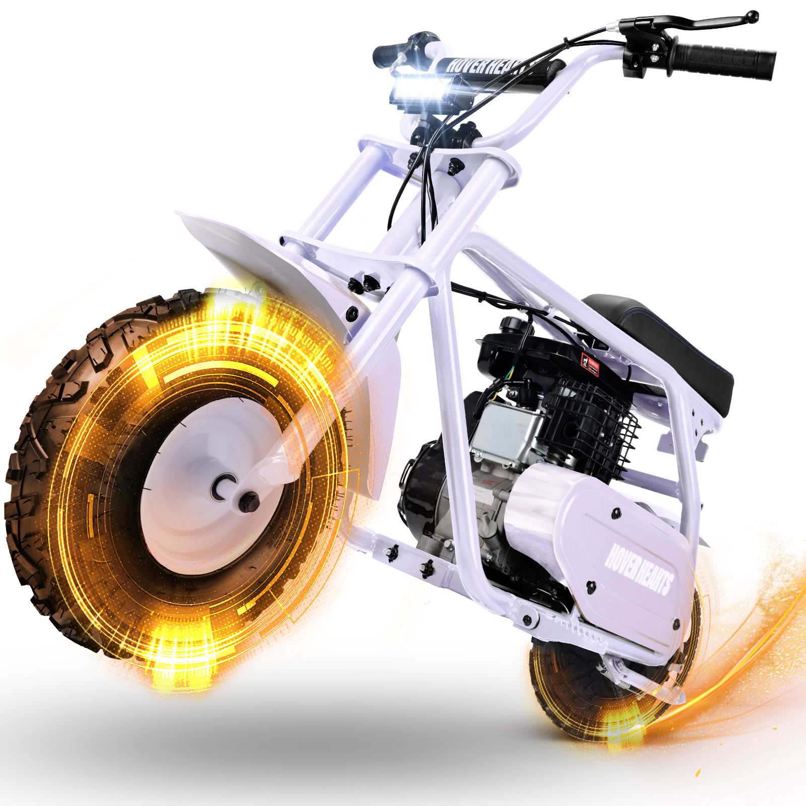 99cc 4-stroke Adult Mini Bike For Explorers, Gasoline-powered Mini Off-road Bike MotocrossUtility Motorcycle,with LED Headlight, Up to34.5KM/H, Max 200LBS,Offroad Vehicle, Adventure Seekers, Motorcycle Lovers - Image 22