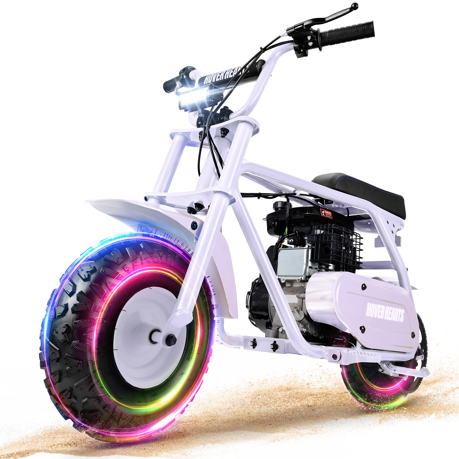 99cc 4-stroke Adult Mini Bike For Explorers, Gasoline-powered Mini Off-road Bike MotocrossUtility Motorcycle,with LED Headlight, Up to34.5KM/H, Max 200LBS,Offroad Vehicle, Adventure Seekers, Motorcycle Lovers - Image 21