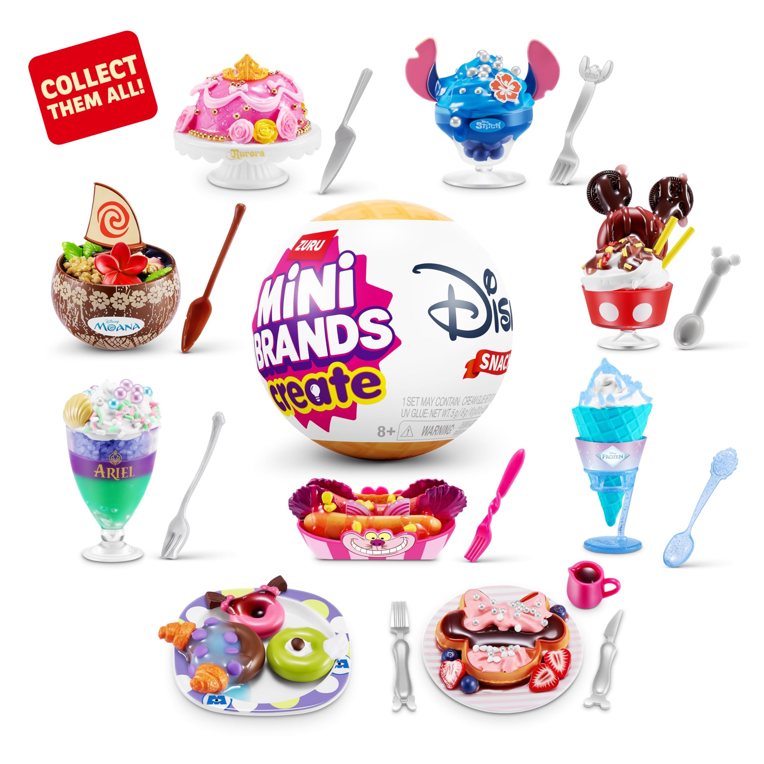 TEMU Create Snacks With Balloon Dog Keychain Set, Mini Collectibles, Novelty Toys, Real Brands, Mystery Blind Packaging, Diy, Crafts, Resin Play,