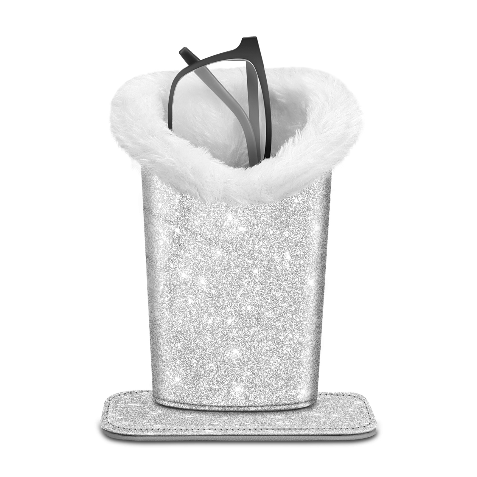 Plush Lined Eyeglasses Holder Protective Glasses Holder