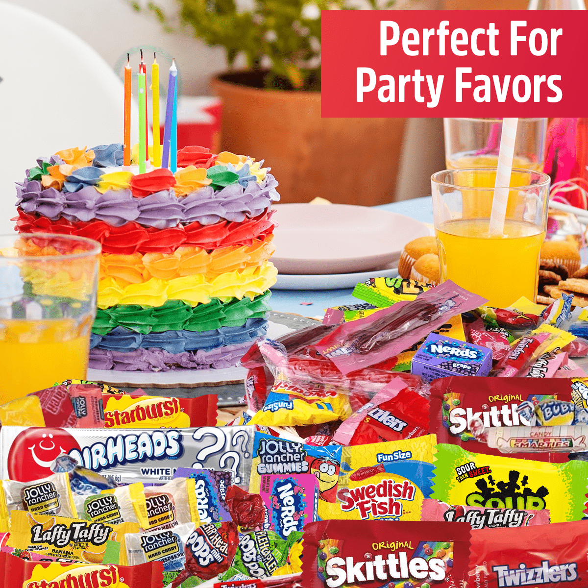 Assorted Bulk Candy Individually Wrapped, Party Candy Variety Pack