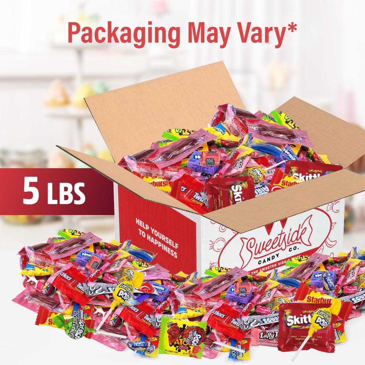Assorted Bulk Candy Individually Wrapped, Party Candy Variety Pack