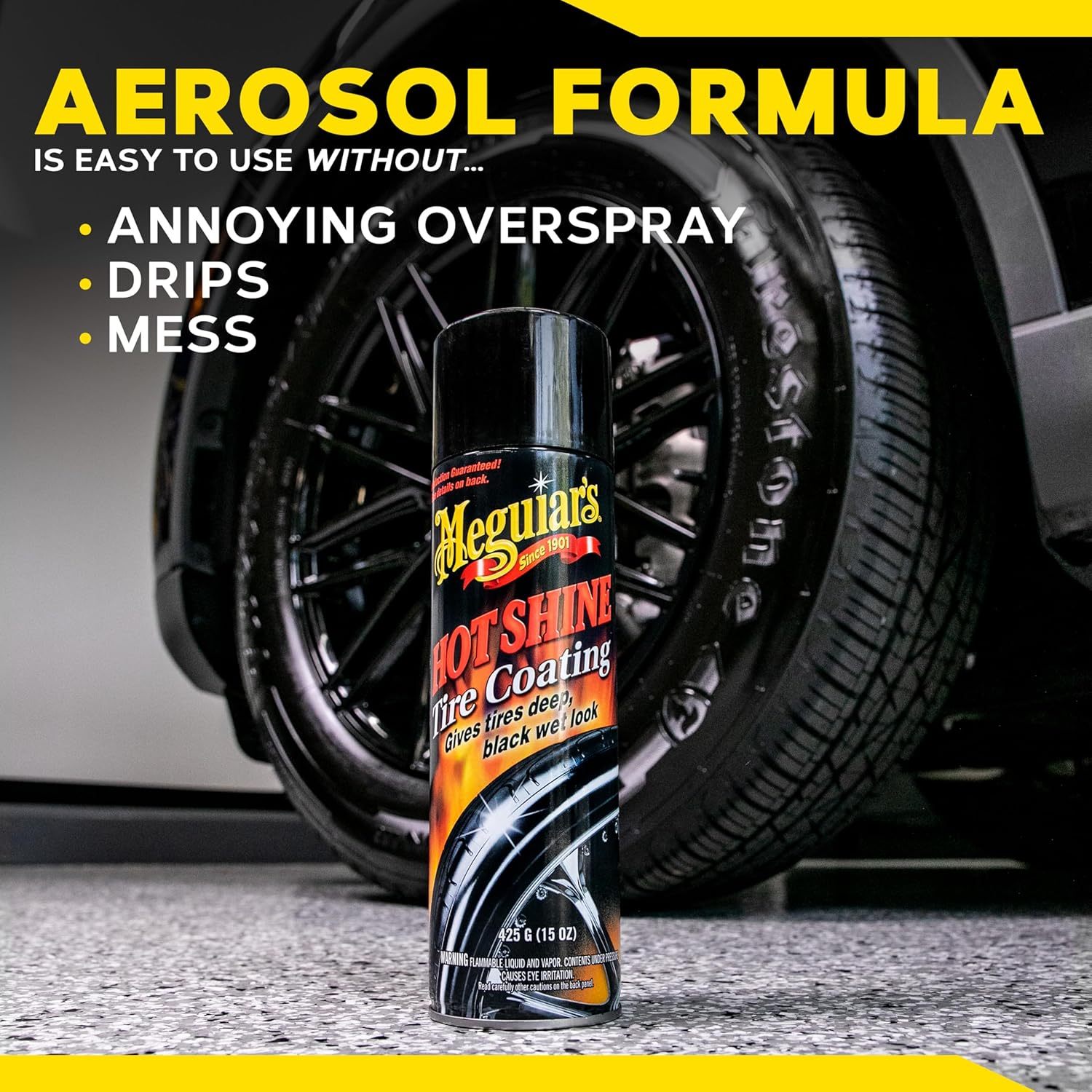 's High Gloss Tire Coating, 15 Oz &ndash; Deep Tire Spray With Long-