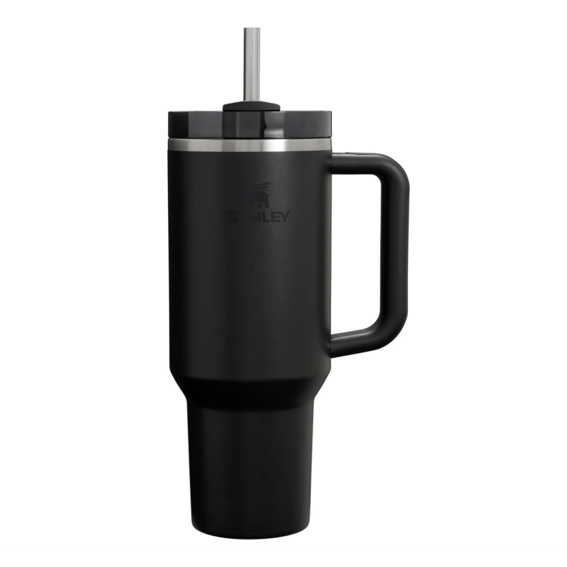 TEMU 40oz Insulated Tumbler With Handle & Straw Lid, Leakproof Stainless Steel Travel Mug, Double Wall Vacuum Cup, Fits Car Cup Holder, Drinks