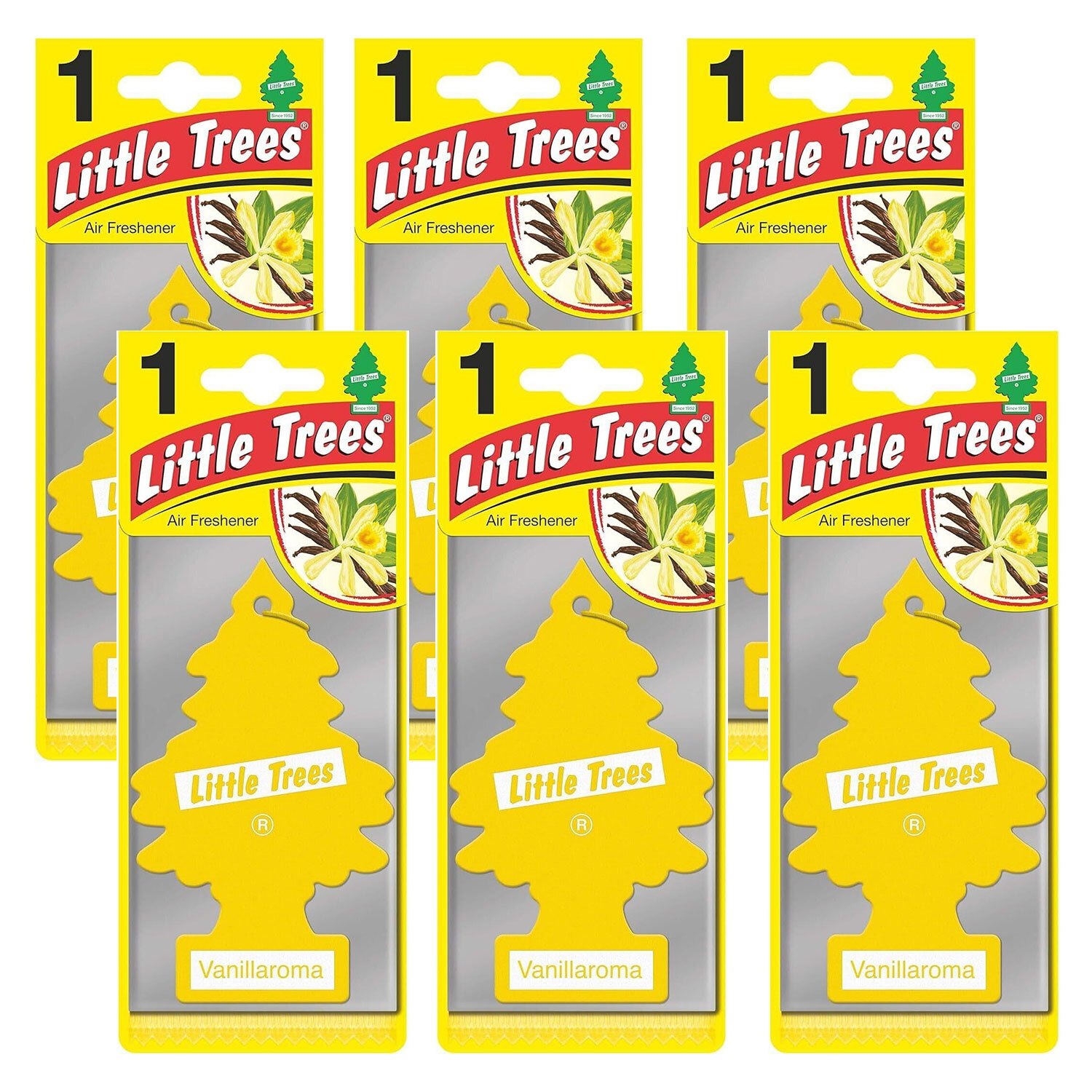 TEMU Little Trees Car Air Freshener | Hanging For Home Or Car, , 6 Pack