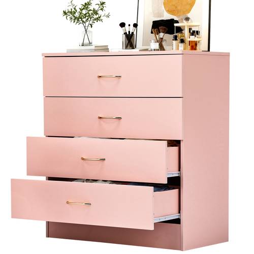 textured matte pink 4 drawer cabinet 25 98x12 99x28 74in with rose gold handles luxury bedroom organizer for