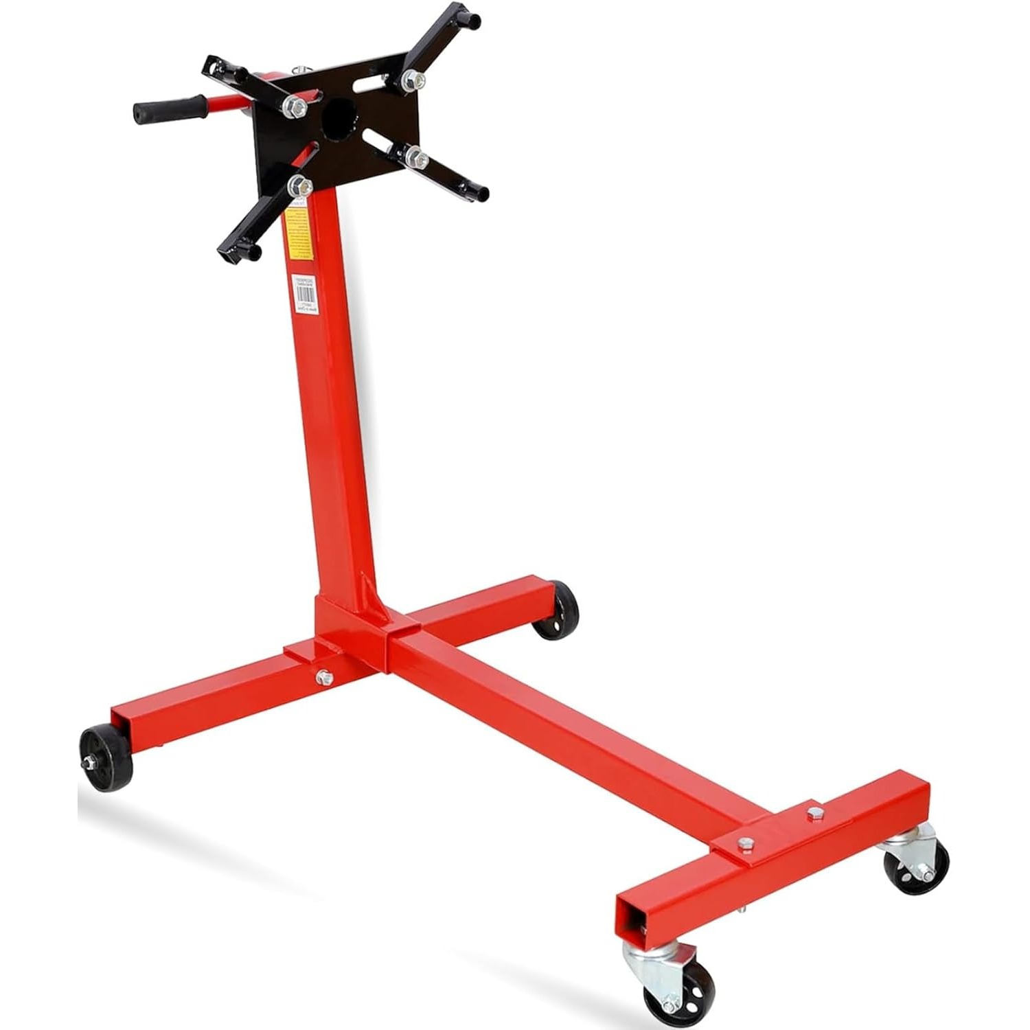 TEMU 1000lb Steel Rotating Engine Stand Motor Hoist Automotive Car Leg Motor Lift Stand, Red