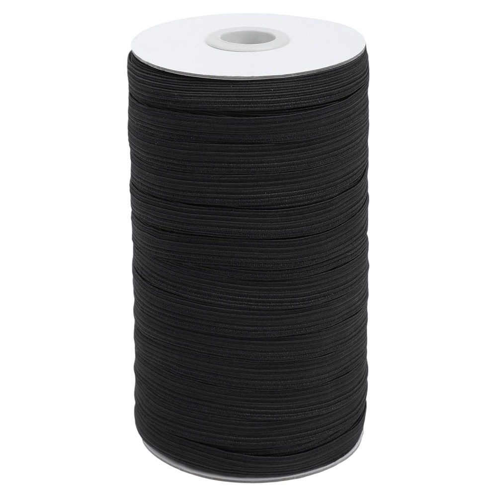 TEMU Heavy Stretch Flat Elastic Bands: 60 Yards X 1/4" Knit Elastic Cord Rope () - Suitable For Sewing Diys, Arts & Crafts, Hair Ties, Clothing