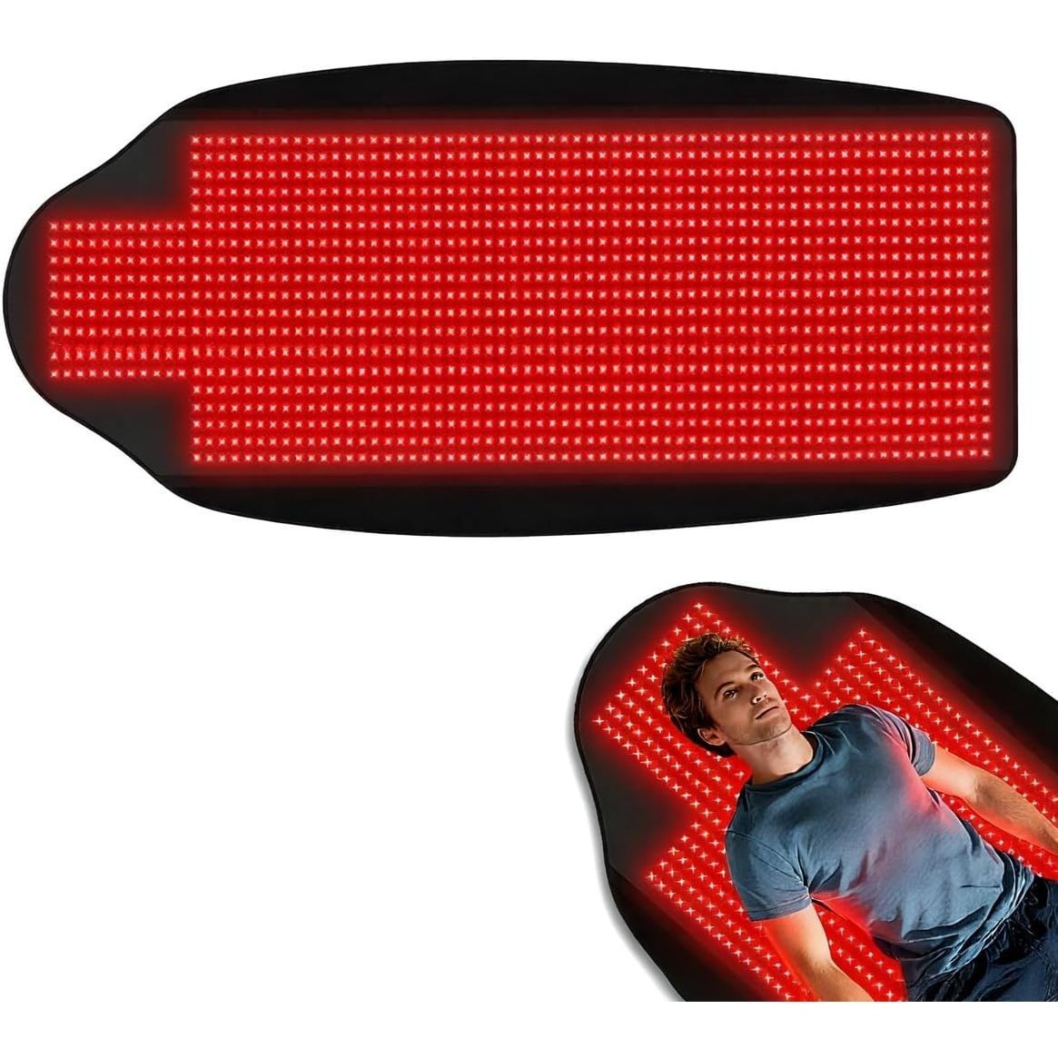 KTS 73″ x 33″ 660nm & 850nm Full Body Mat, 1370 LEDs Large Infrared Red Light Pad