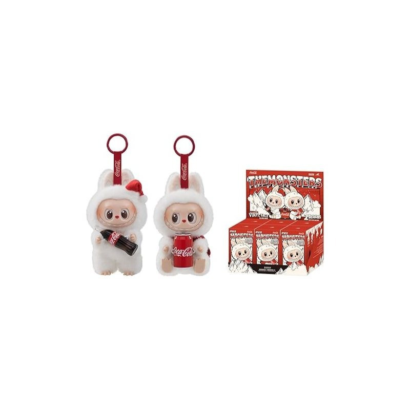 Single Box POP MART The Monsters COCA-COLA Series-Vinyl Face Blind Box Labubu Doll, Blind Box Figures, Random Design Action Figures Collectible Toys Home Decorations, Holiday Birthday Gifts