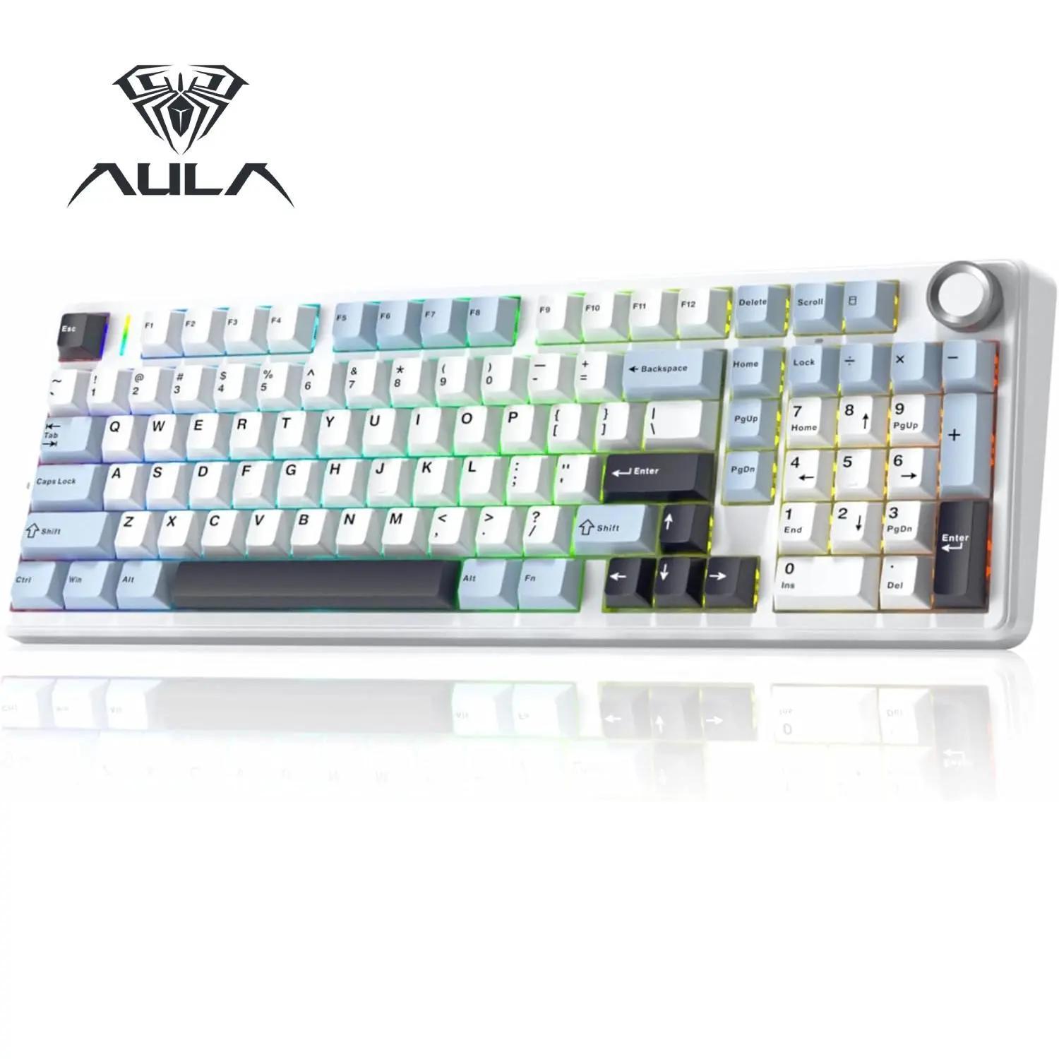 white wireless gaming keyboard sold on Temu United States
