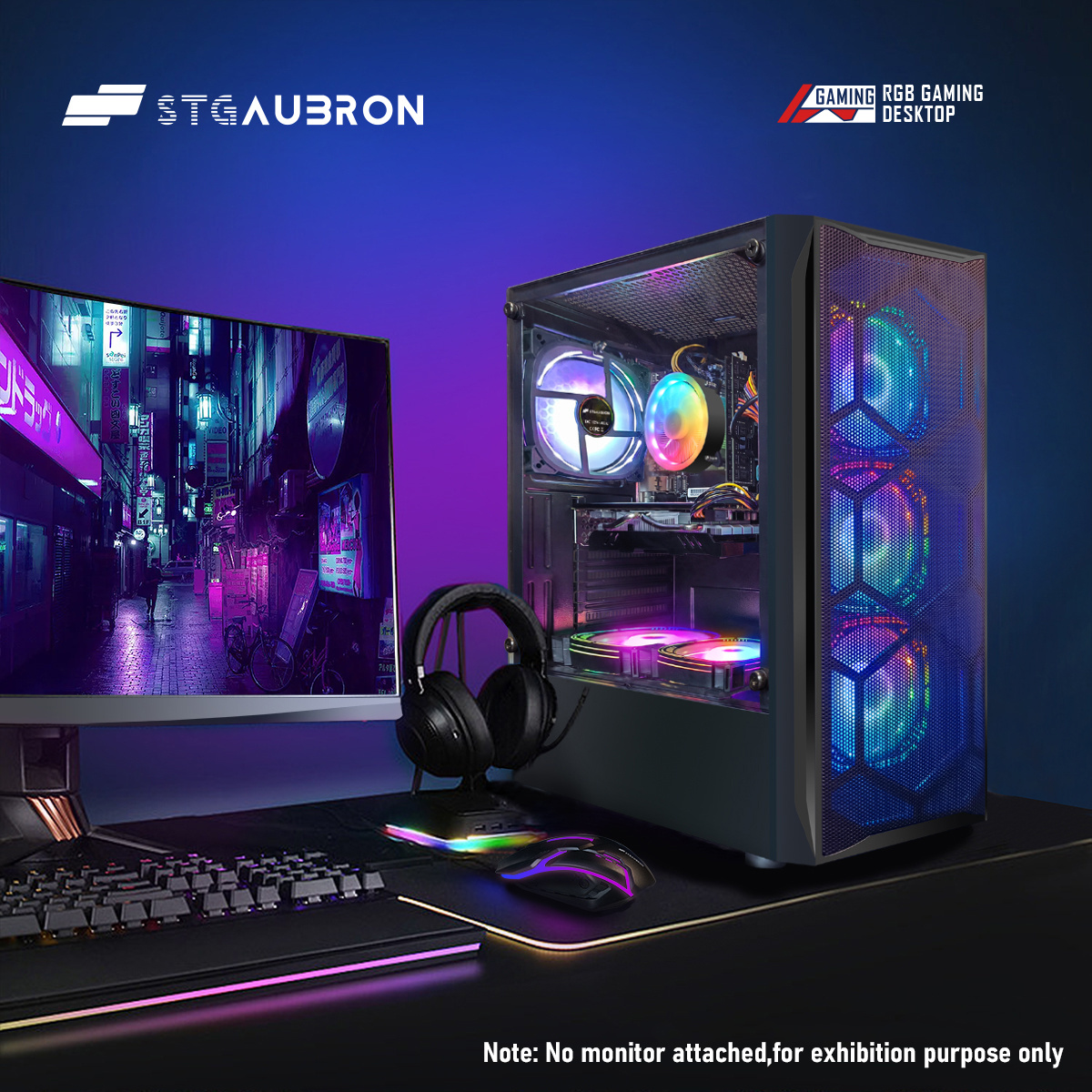   gaming pc desktop computer core i7 up to 3 9 ghz     8g 16g   512g ssd wifi bluetooth 5 0 rgb fan x6  