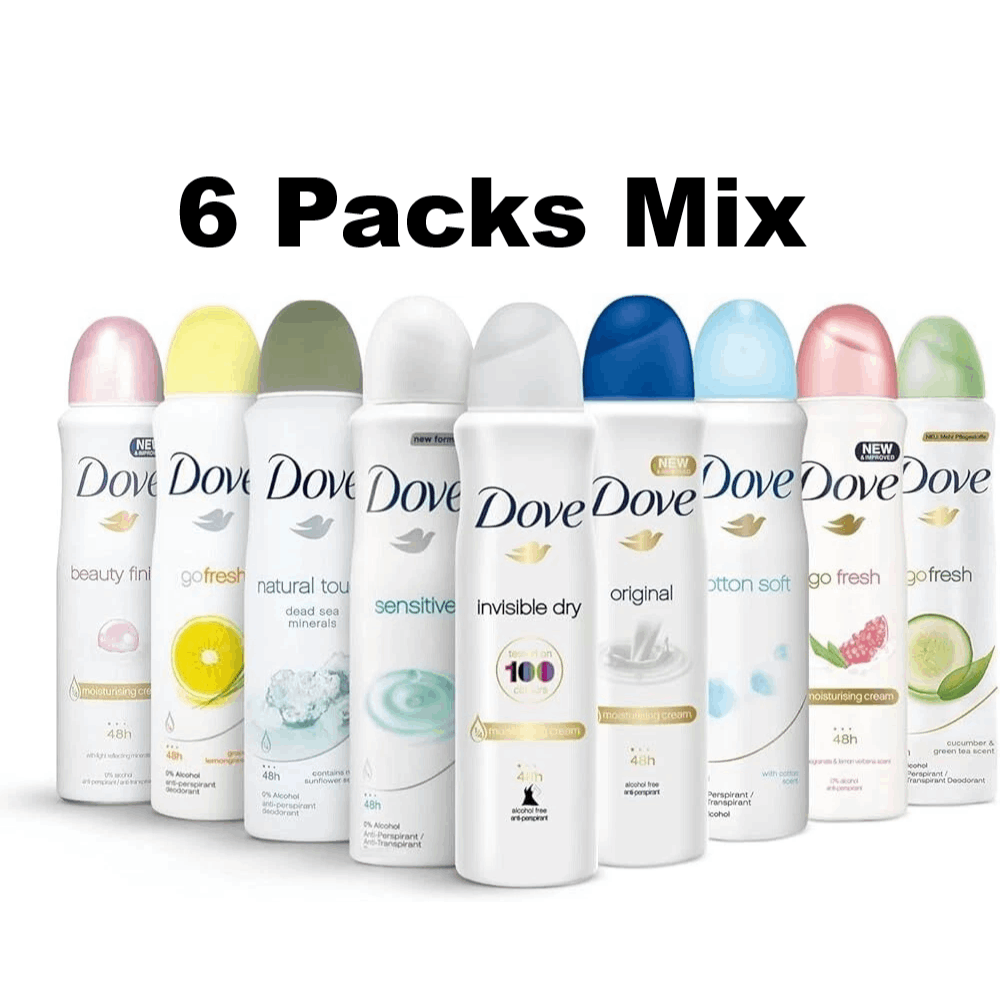 6 Pack Dove spray Woman Mix 150 ml 5 fl oz Each Variants 2 6 Pack Dove spray Woman Mix 150 ml 5 fl oz Each Variants - Image 2