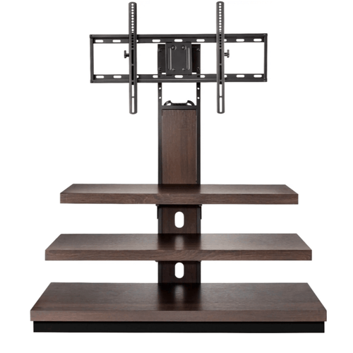 3 in stand swivel tilt adjustable mount for tvs up to 55 135 lbs 45 pan 11 down tilt 55 3 h 8 w x 22 5 d