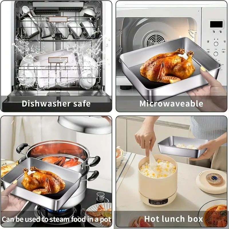 12pcs 6pcs clear food service delivery boxes with lids microwave and fridge safe shatterproof multifunctional rectangular kitchen organizer camping outdoor and home use stackable kitchen Product details 3