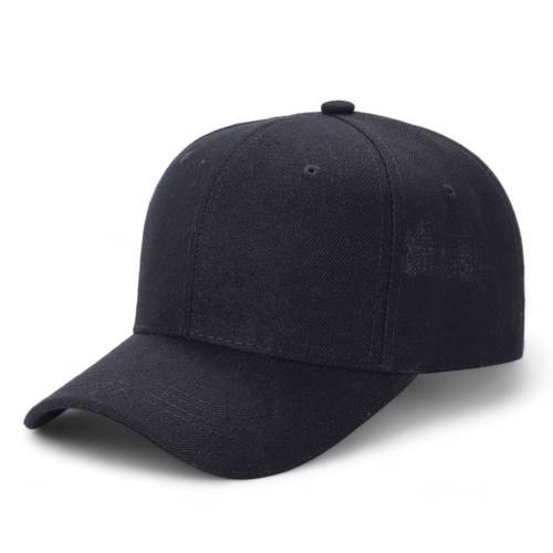 baseball cap for men and women adjustable size solid plain blank color curved visor hat