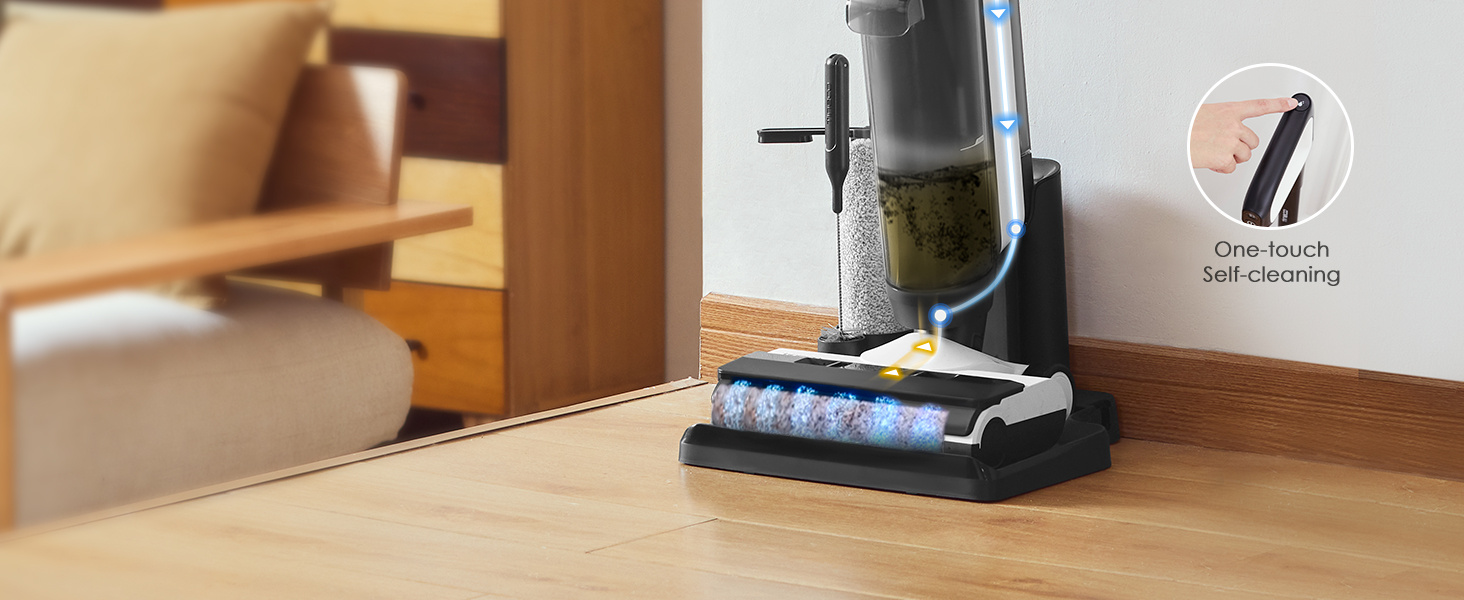 s5 combo 2 in 1 smart cordless wet dry vacuum cleaner and handvac great for sticky messes and pet hair lightweight   with smart display wi fi app and voice guide Product details 5