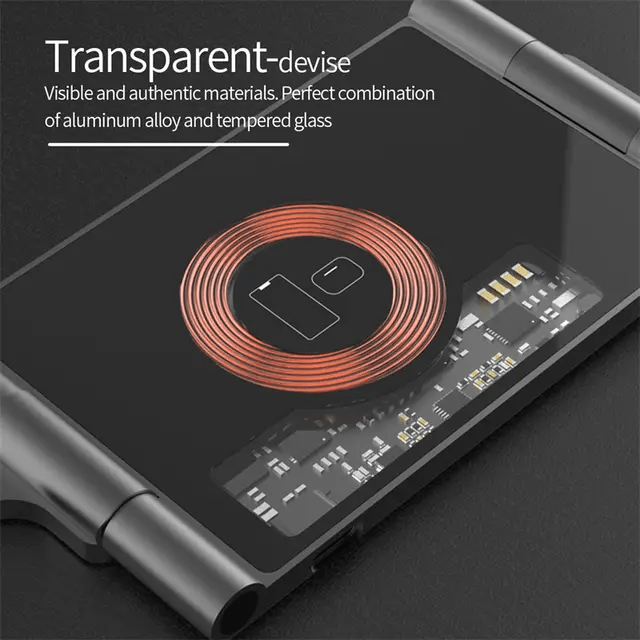 4 in 1 15w wireless charging pad, fast charging wireless charger mobile phone watch headphone wireless charging station multiple devices, wireless phone charger type c black Product details 5