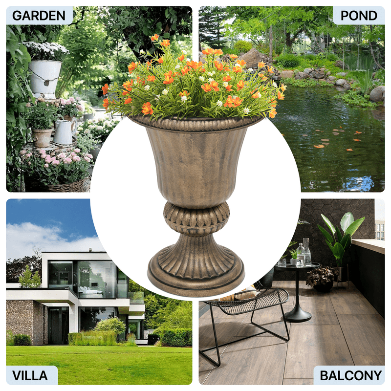 2pcs 20 urn planters outdoor plants large decorative front - Temu
