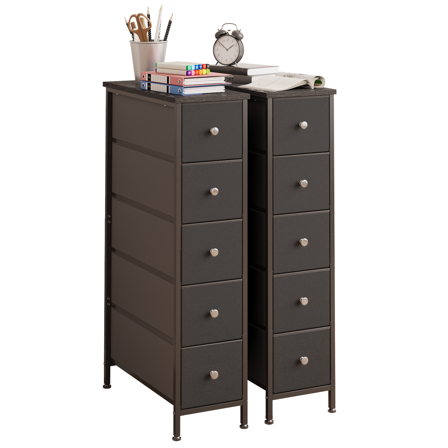 narrow storage cabinet small spaces 5 drawers - Temu