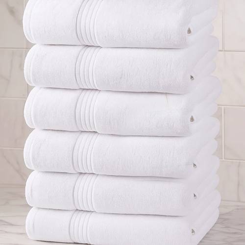 6 hand towels 100 ring spun cotton soft absorbent 41 71 cm hand towels for bathroom travel camp use lightweight quick towels in of 6