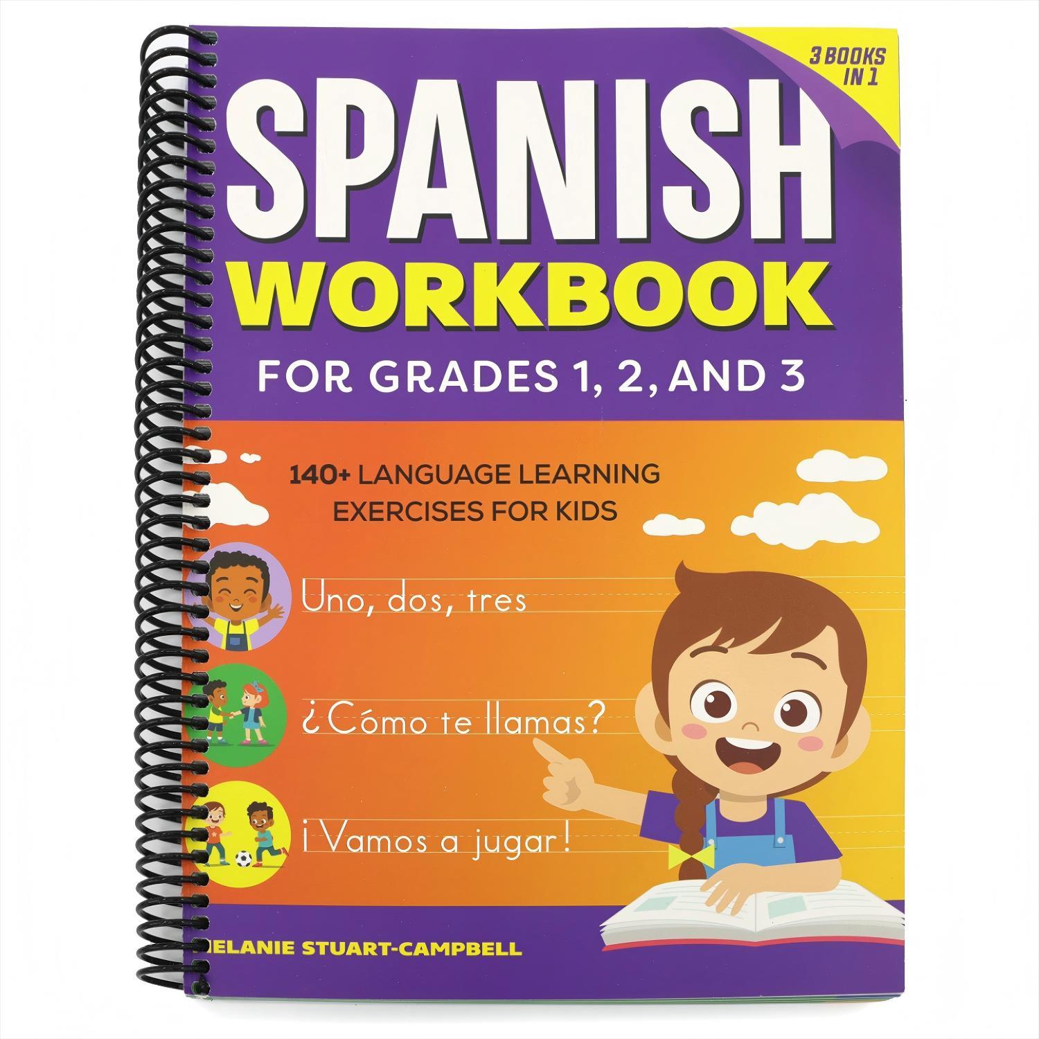 TEMU The Spanish Workbook For Grades 1, 2, And 3: 140+ Language Learning Exercises Contributor (s): Stuart-campbell, Melanie (author) (spiral-bound)