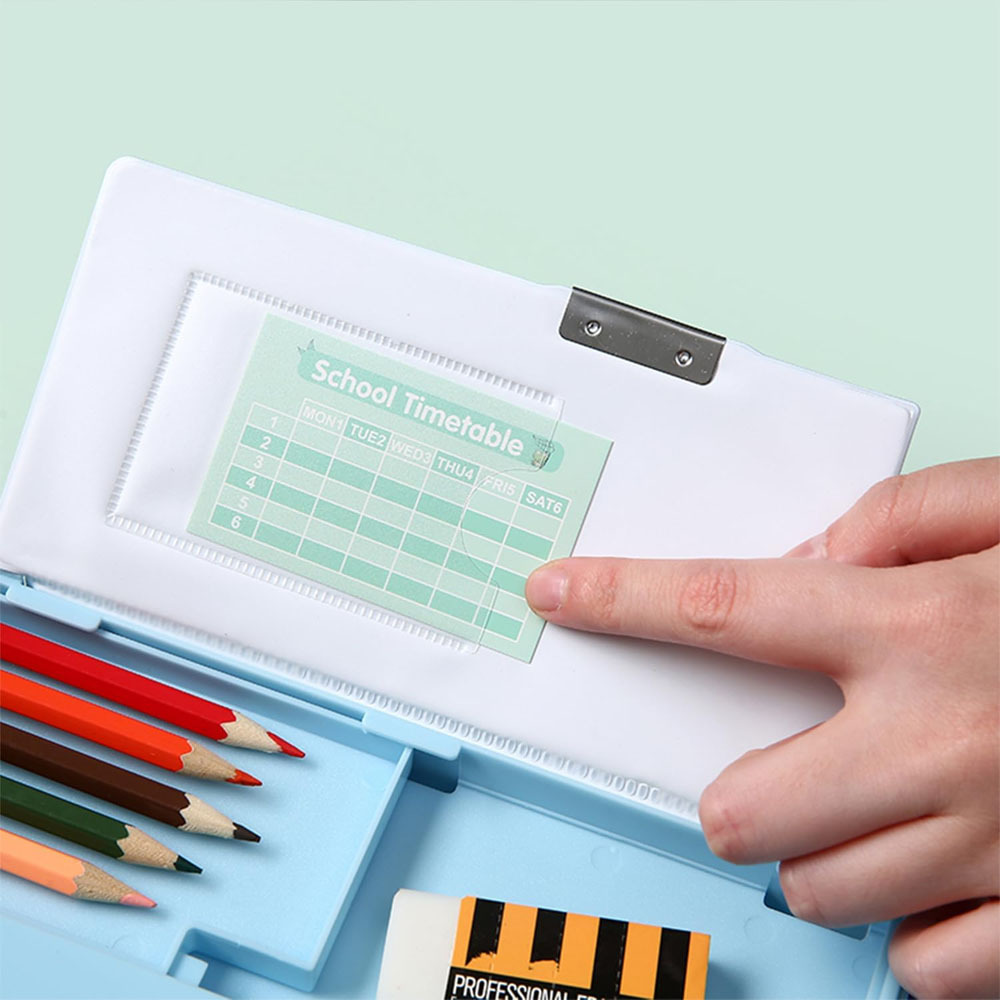 pen and pencil organizer case - pen pencil case | pencil holder pouch | pencil holder for student supplies | cartoon school up organizer box for home, apartment, school (random colors) Product details 5