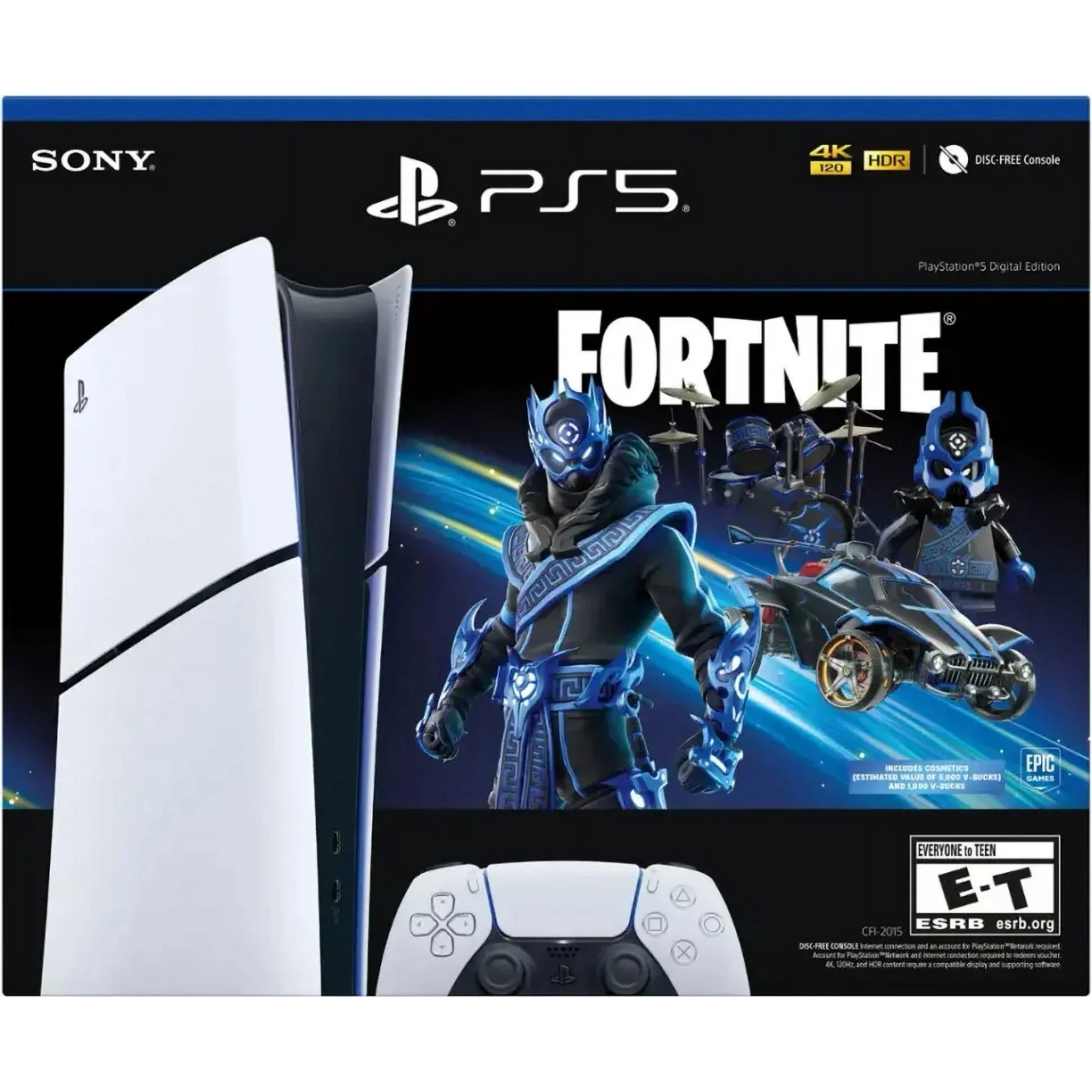 Playstation PS5 Console - Fortnite Cobalt Star Digital Edition, the perfect back-to-school gift