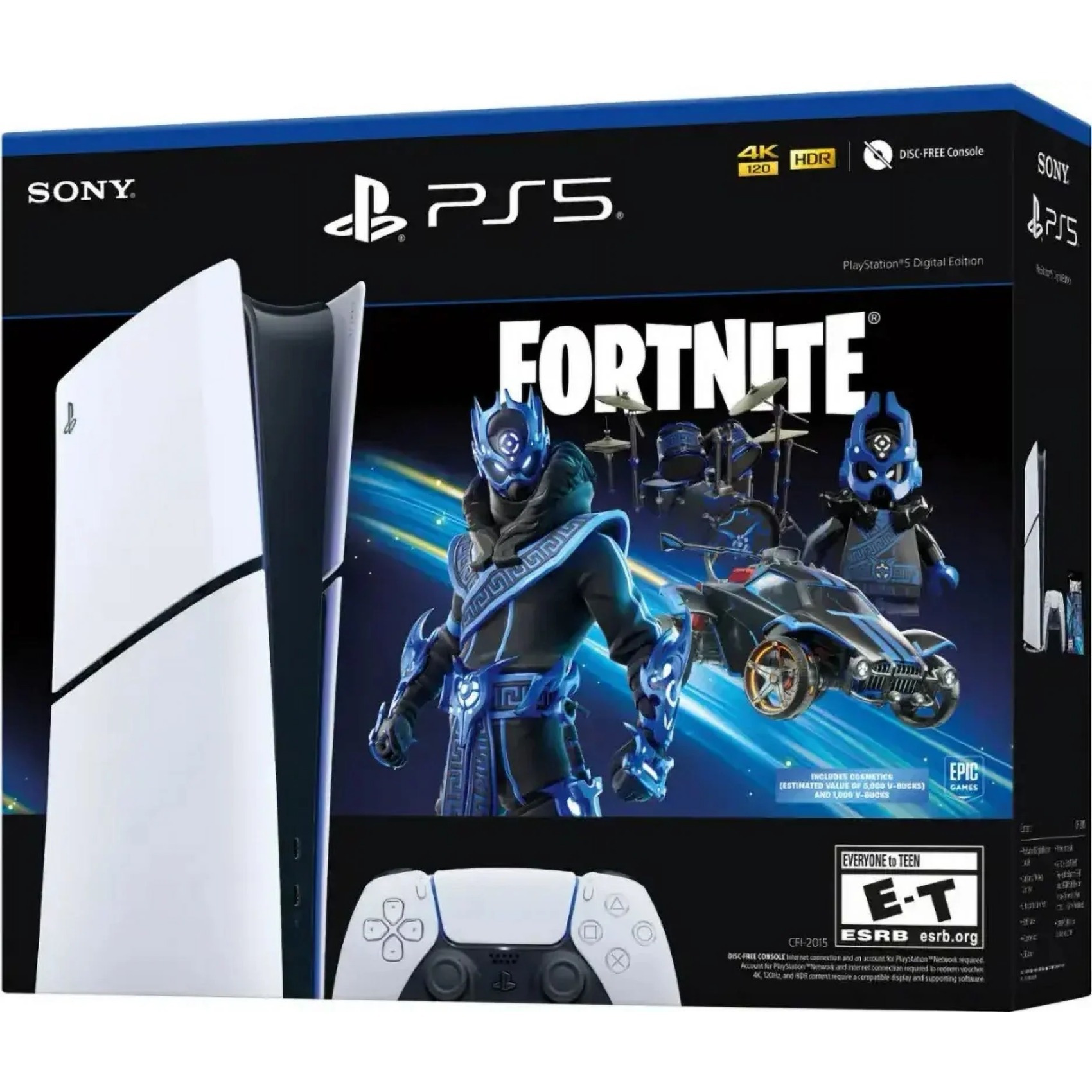 Playstation PS5 Console - Fortnite Cobalt Star Digital Edition, the perfect back-to-school gift