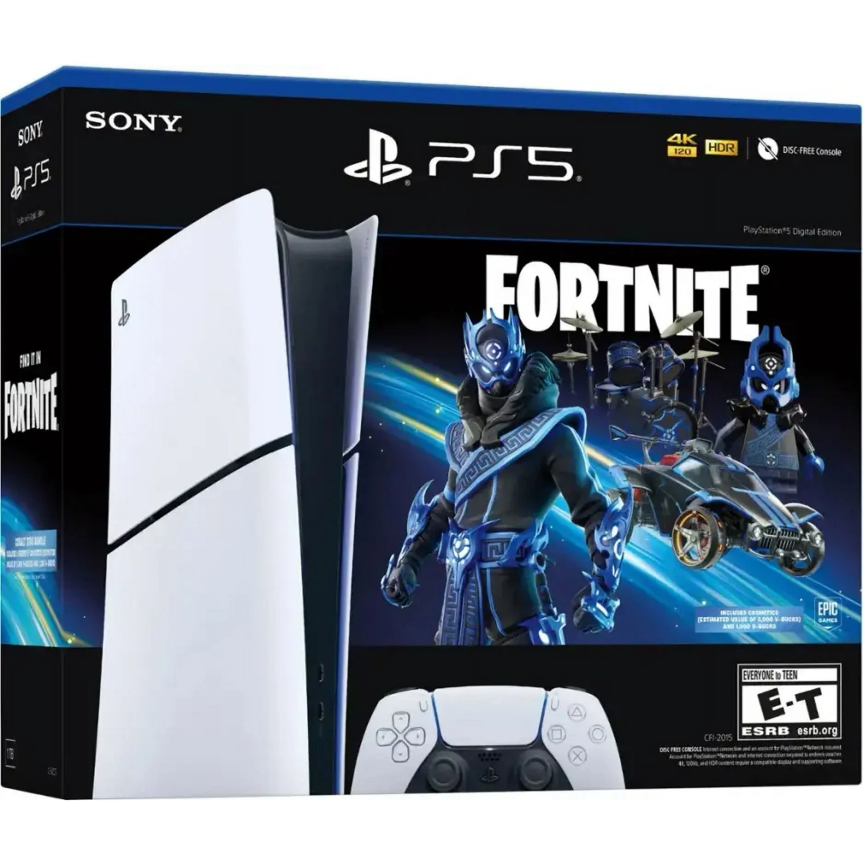Playstation PS5 Console - Fortnite Cobalt Star Digital Edition, the perfect back-to-school gift