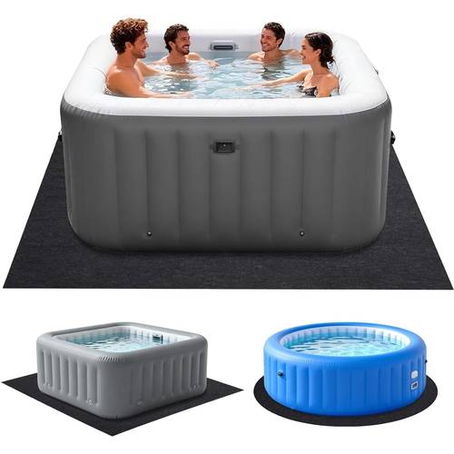 74 72 inch mat outdoor indoor waterproof slip proof backing absorbent spa pool flooring protector for hot tub