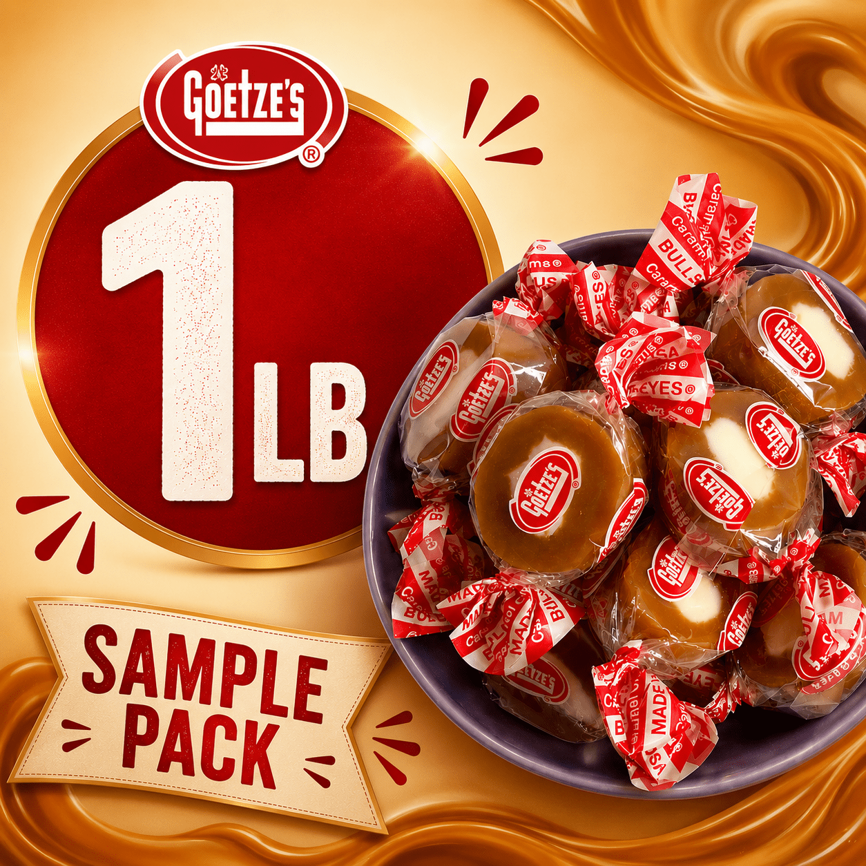 Goetze’s Caramel Creams Candy, Available in 1 lb and 3 lb Packs