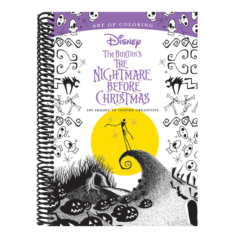 TEMU Art Of Coloring: Tim Burton's The Nightmare Before Christmas: 100 Images To Inspire Creativity (art Of Coloring) (spiral-bound)