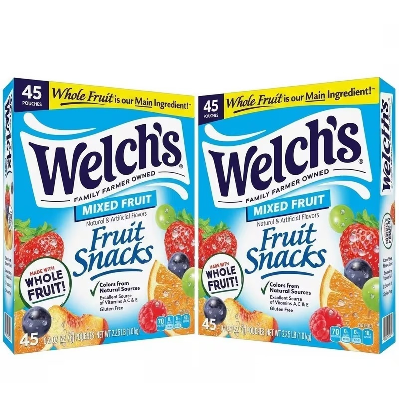 TEMU 2 Packs Welch's Fruit Snacks Gluten-free Mixed Fruit Soft Fruit Snacks, .8 Oz, 10 Count