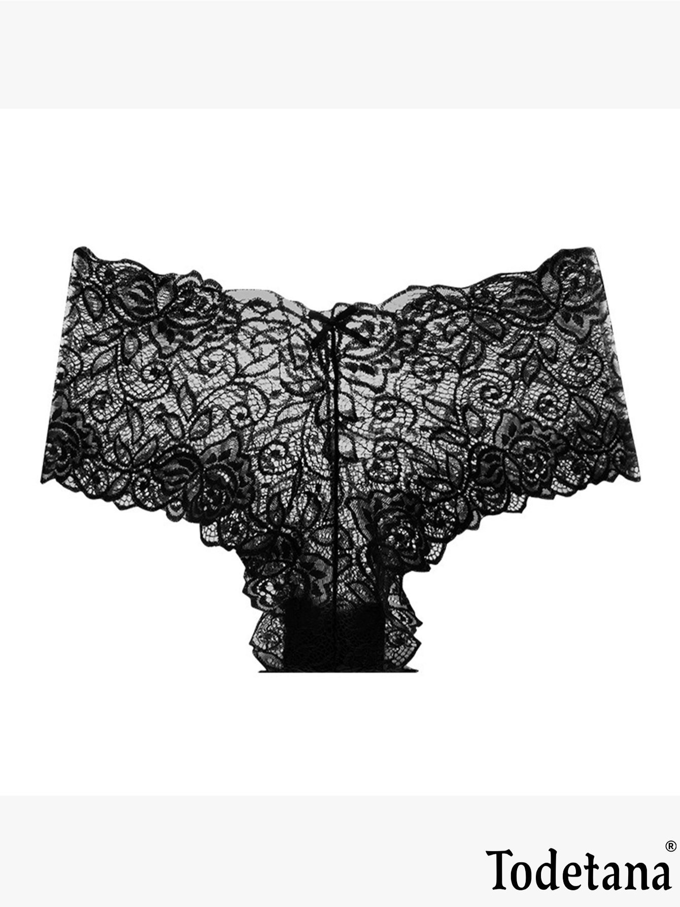 A Set of 6 Randomly Selected Floral Print Lace-Trimmed Women'S Panties, Breatha… - Image 4