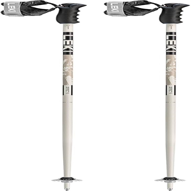 detect s lightweight aluminum ski poles for downhill skiing