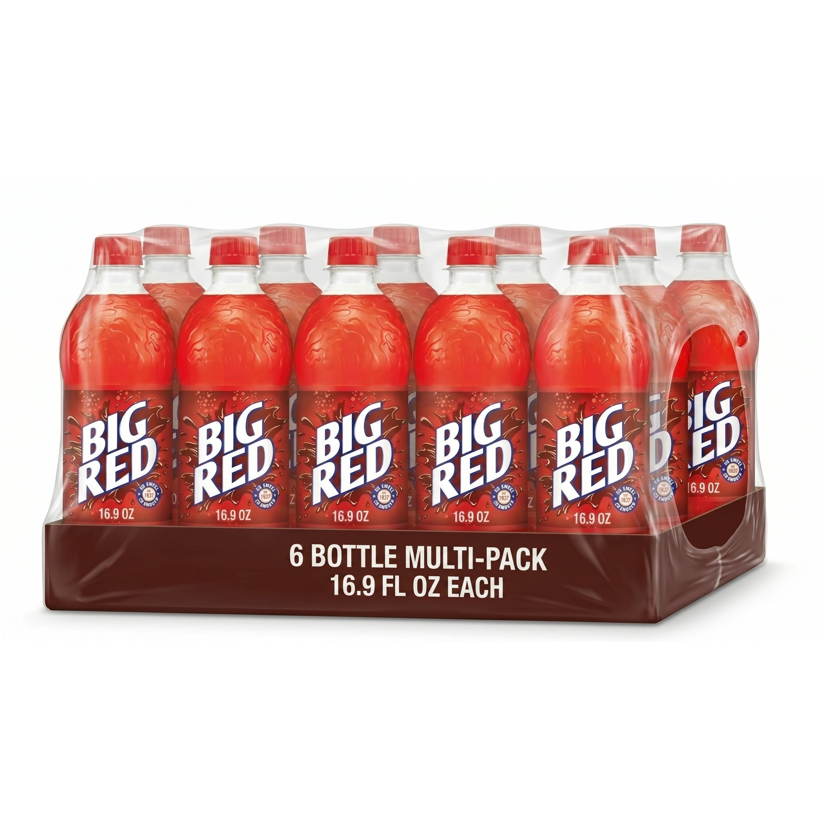 Big Red Soda, 16.9 fl oz Bottles (6 Pack)