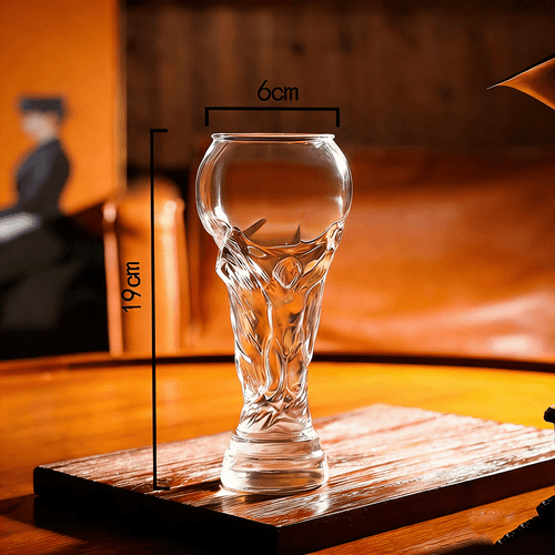 football themed beer glass 18 oz a large capacity barware essential this creative beer glass is perfect for family watching football matches and parties