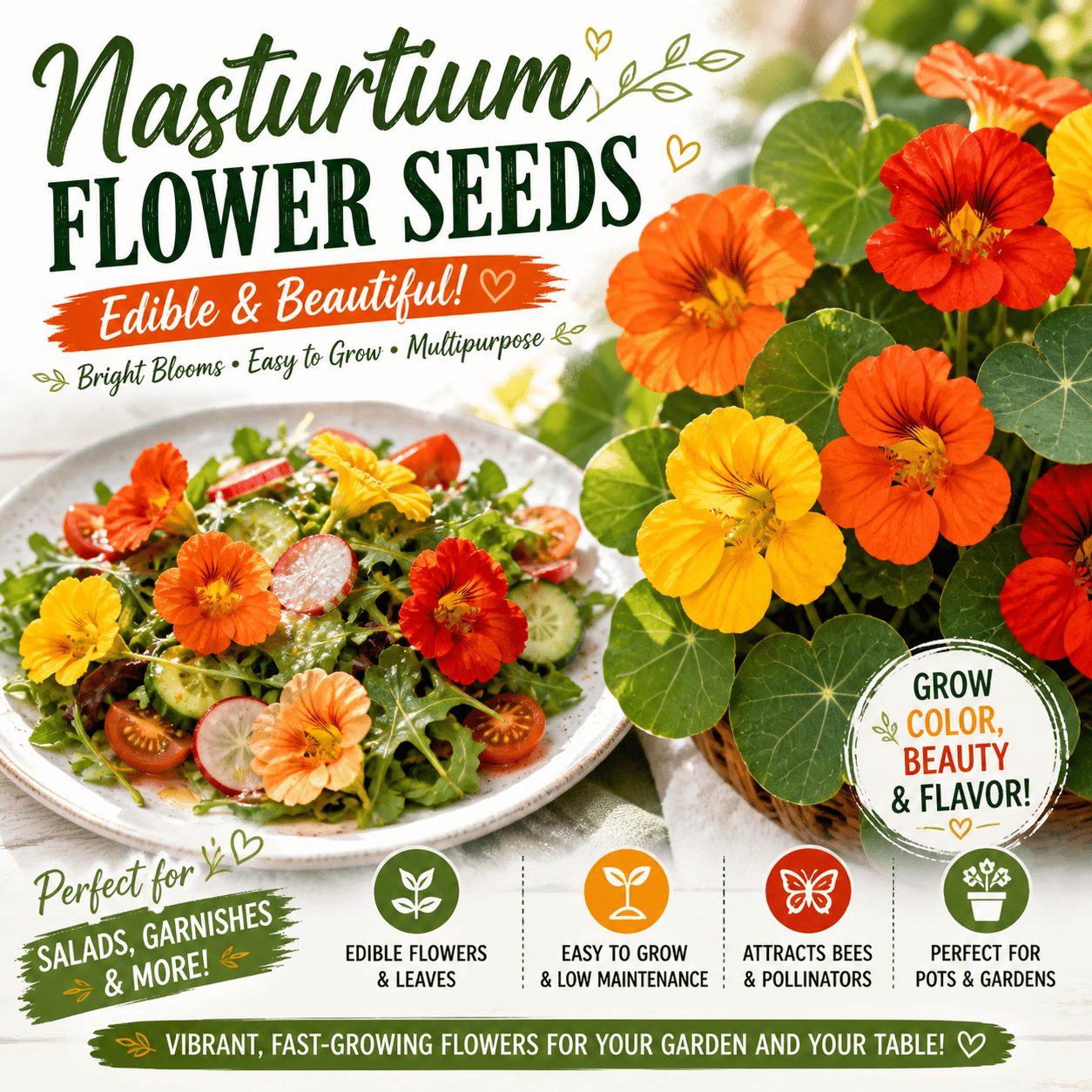 seed flowers sold on Temu United States