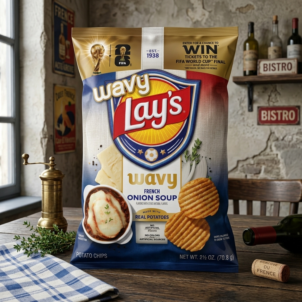 Lay’s Wavy French Onion Soup Flavored Potato Chips – 2.5 oz Bag