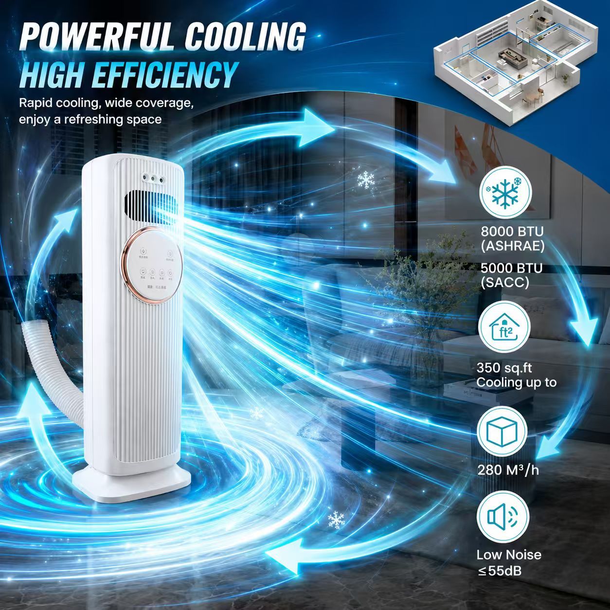 Portable Bladeless Air Conditioner & Air Cooler – 3-in-1... product image 5