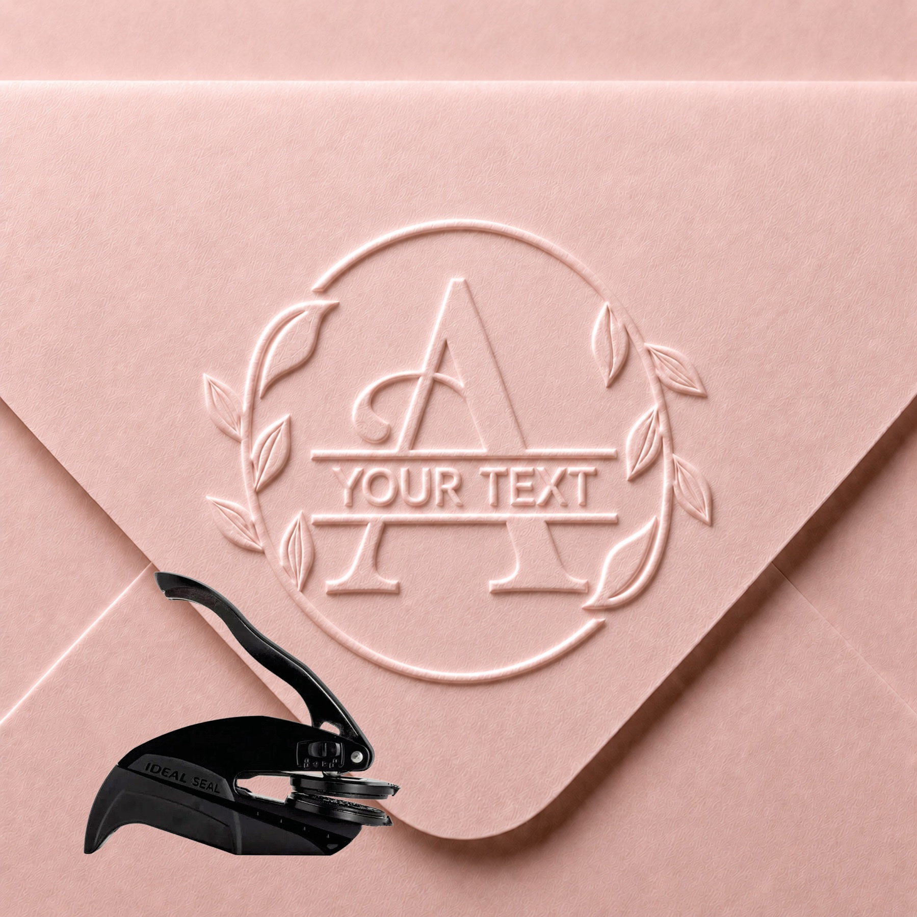 custom embossing stamp sold on Temu United States